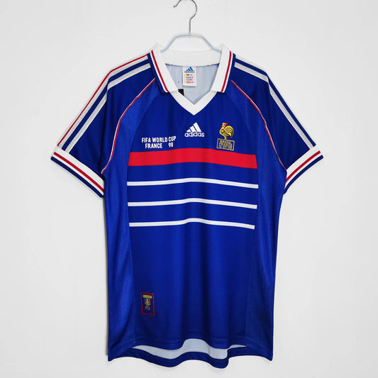 Frankrijk 1998 Retro Thuis Shirt